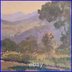 Tableau Peinture La Vallée de la Vésubie Attribué à Adolfo FERAGUTTI-VISCONTI