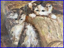 Tableau Peinture huile sur toile Chats CHATONS hst Art russe svetlana EFANOVA