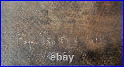 Tableau Peinture huile sur toile marouflée sur panneau époque XIX