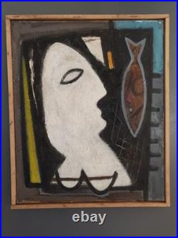 Tableau. Personnage. Cubiste