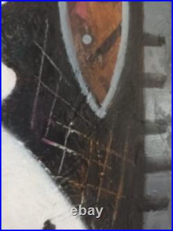 Tableau. Personnage. Cubiste