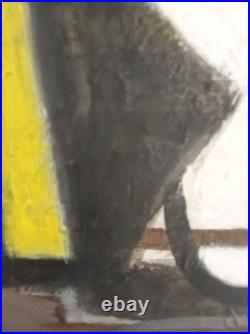 Tableau. Personnage. Cubiste