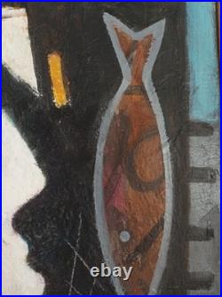 Tableau. Personnage. Cubiste