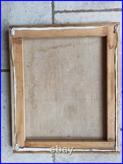 Tableau. Personnage. Cubiste