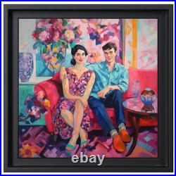 Tableau SERIE PEOPLE 30x30 cm Tullasky Acrylique sur Toile