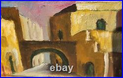 Tableau. Thème Vue Ruelle. Peinture huile sur toile