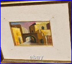 Tableau. Thème Vue Ruelle. Peinture huile sur toile