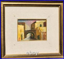 Tableau. Thème Vue Ruelle. Peinture huile sur toile