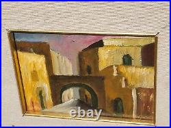 Tableau. Thème Vue Ruelle. Peinture huile sur toile