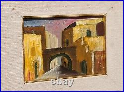 Tableau. Thème Vue Ruelle. Peinture huile sur toile