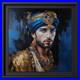 Tableau VOYAGE EN BLEU 40×40 cm Tullasky Acrylique sur Toile