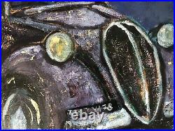 Tableau Voiture Fiat 500 Topolino 1940 Grand Format 81x65cm Tourrier