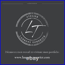 Tableau Voiture Fiat 500 Topolino 1940 Grand Format 81x65cm Tourrier