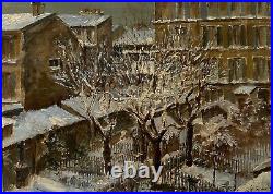 Tableau ancien Ecole De Paris, Jardins en hiver, 1916 daté
