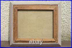 Tableau ancien LESPINASSE huile sur toile bouquet de fleurs Pivoines début XXe