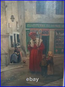Tableau ancien Signé Vayreda 1843-1894 École espagnol