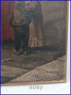 Tableau ancien Signé Vayreda 1843-1894 École espagnol