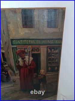Tableau ancien Signé Vayreda 1843-1894 École espagnol
