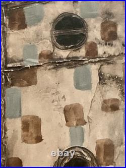 Tableau ancien hst paysage animé canal Venise gondole J. RAITO dlg Jean Calogero