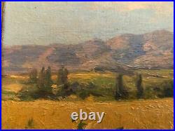 Tableau ancien huile sur toile paysage de PROVENCE LE VENTOUX Joseph GARIBALDI