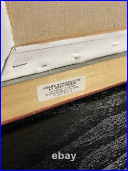 Tableau ancien signé Hardy Huile sur toile Paludier aux marais salants