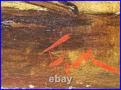 Tableau ancien signée Nature morte au Gibier. Peinture huile sur toile