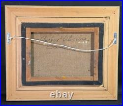 Tableau huile Le Clocher de Ciboure signé Rodolphe CAILLAUX(1904-1989)