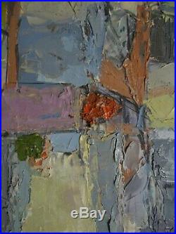 Tableau huile composition abstraite peinture au couteau dlg Serge Poliakoff