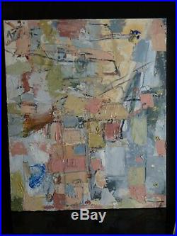 Tableau huile composition abstraite peinture au couteau dlg Serge Poliakoff