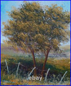 Tableau huile sur toile Arbres jumeaux