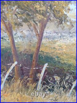 Tableau huile sur toile Arbres jumeaux