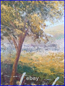 Tableau huile sur toile Arbres jumeaux