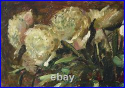 Tableau huile sur toile Nature morte aux fleurs Signé Jean CHALEYÉ (1878-1960)