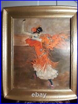 Tableau huile sur toile Représentant une danseuse FLAMENCO