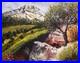 Tableau huile sur toile coton Promenade sur Sainte Victoire