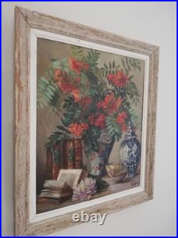 Tableau huile sur toile signé