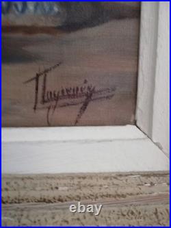 Tableau huile sur toile signé