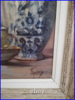 Tableau huile sur toile signé