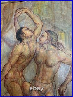 Tableau huile sur toile signé