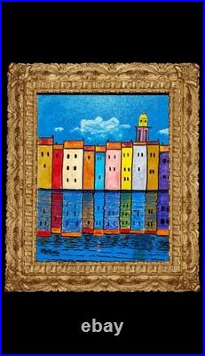 Tableau huile sur toile signé 40/50 Cm