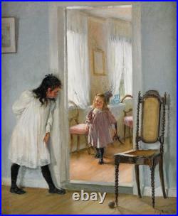 Tableau huile sur toile signé Fanny Brate 16x24 dans l'impressionnisme