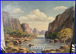 Tableau huile sur toile signé Willem J Pasman