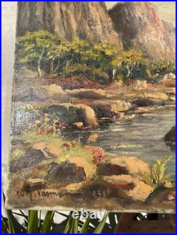 Tableau huile sur toile signé Willem J Pasman