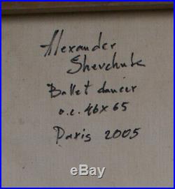 Tableau huile /toile DANSEUSES DE BALLET- signé SHEVCHUK Alexander