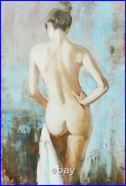 Tableau huile/ toile -Jeune femme nue par SHEVCHUK Alexander