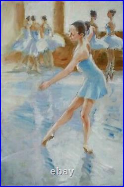 Tableau huile/ toile danseuses de ballet par SHEVCHUK Alexander