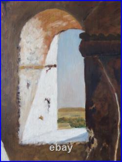 Tableau huile toile orientaliste orientalisme Algérie homme arabe