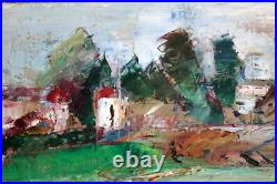 Tableau impressionniste Jean-Paul Ulysse Prix de Rome Vue d'Hérouville (95)