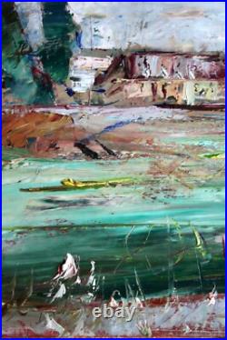 Tableau impressionniste Jean-Paul Ulysse Prix de Rome Vue d'Hérouville (95)