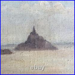 Tableau le Mont Saint Michel dans la Brume Huile sur Toile